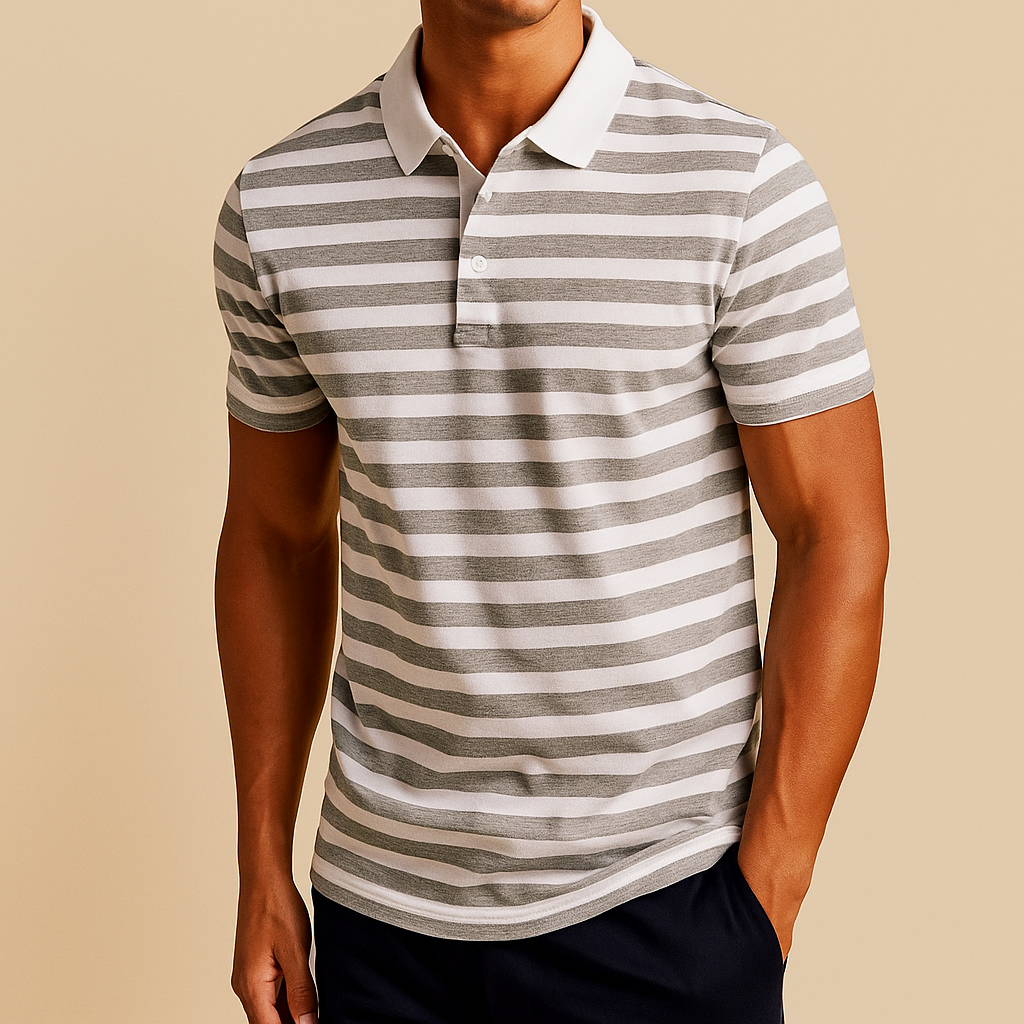 Colton - Striped Polo Shirt