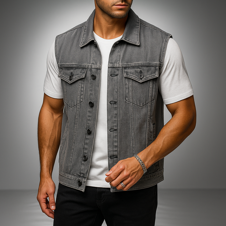 Sebastian Charles Denim Vest
