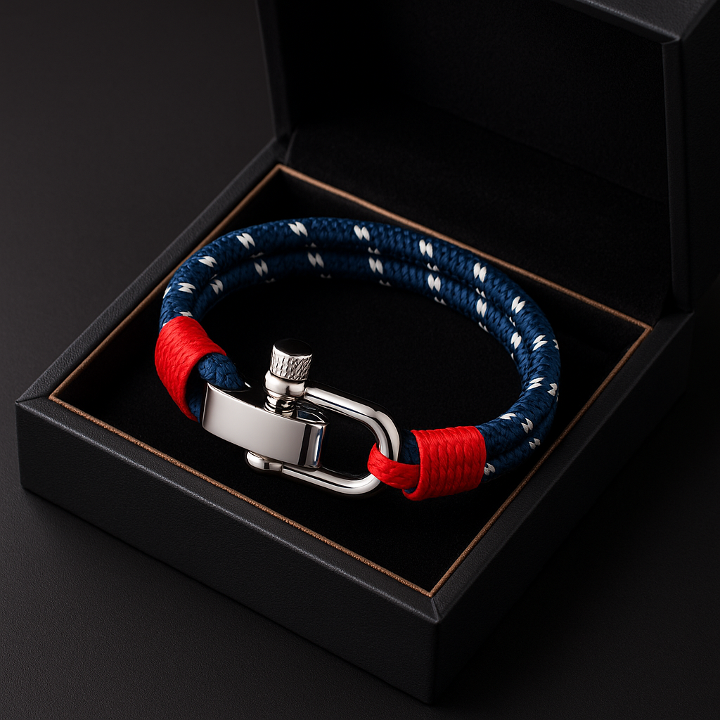 Helmsman Shackle Rope Bracelet