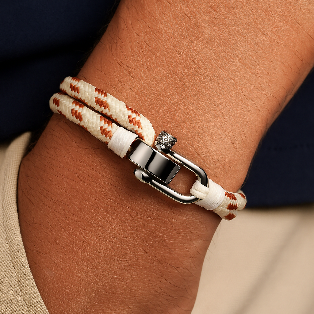 Helmsman Shackle Rope Bracelet