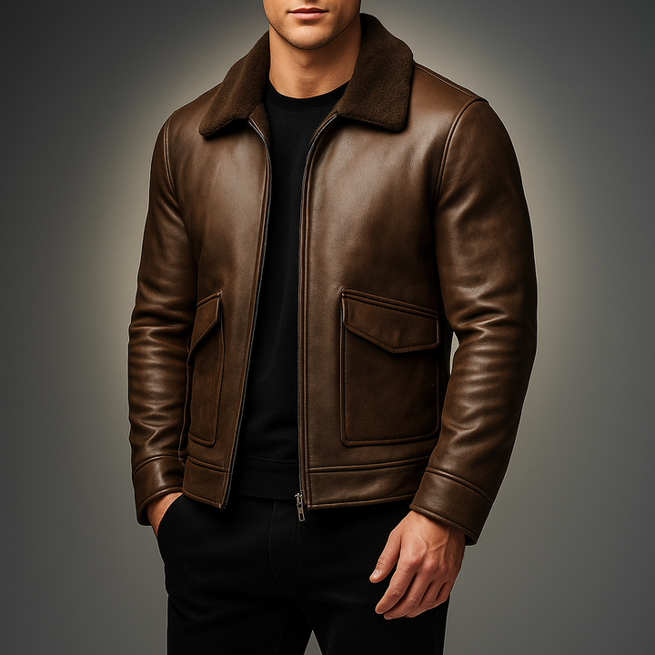 Fontana Suede Aviator Jacket