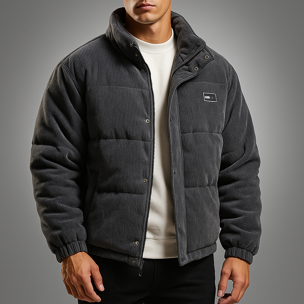 Galliano Corduroy Puffer Jacket