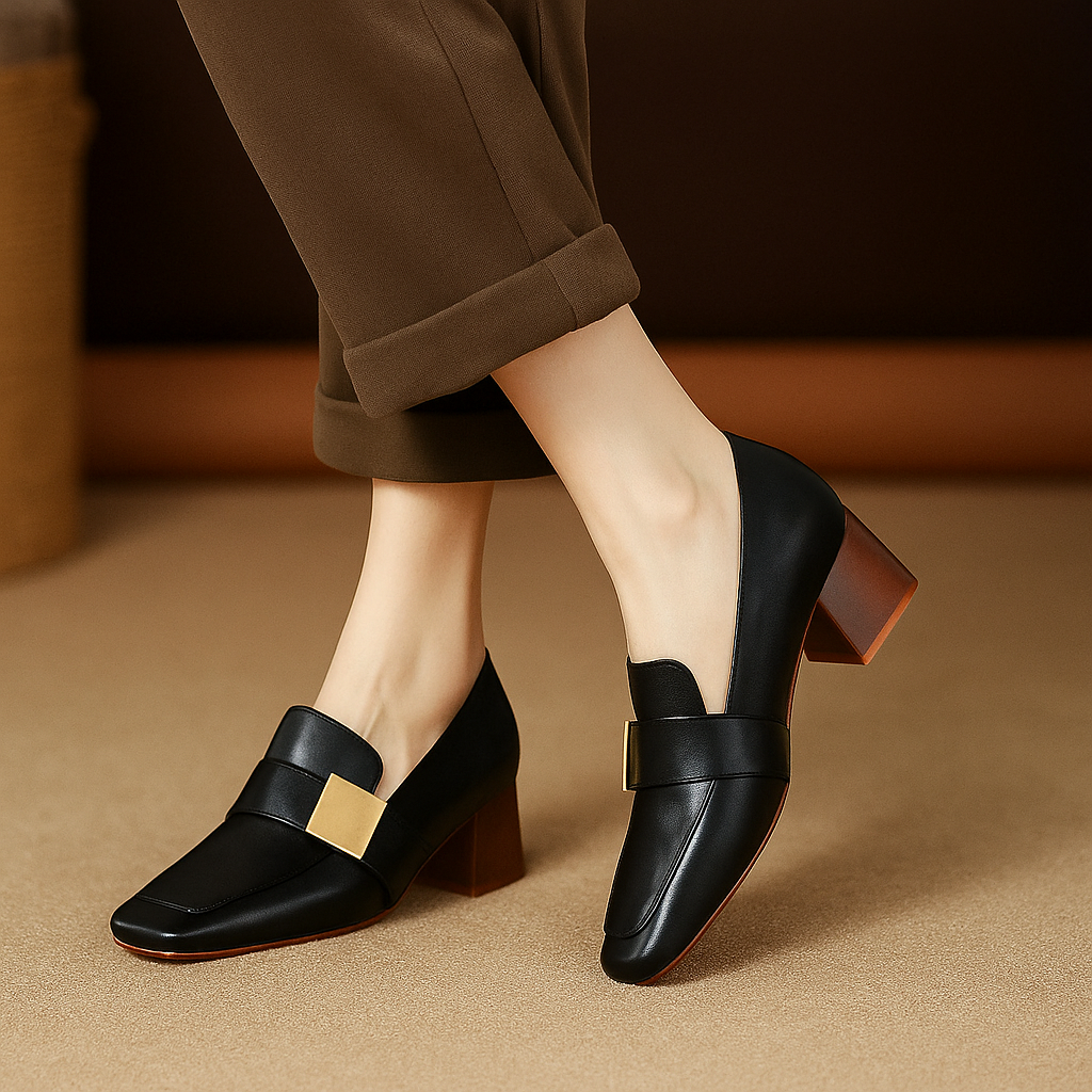 Milan Block Heel Pumps