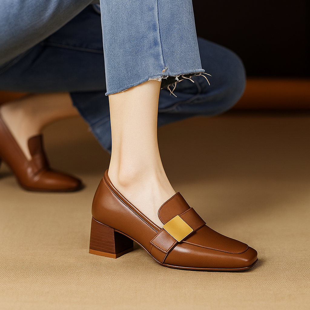 Milan Block Heel Pumps