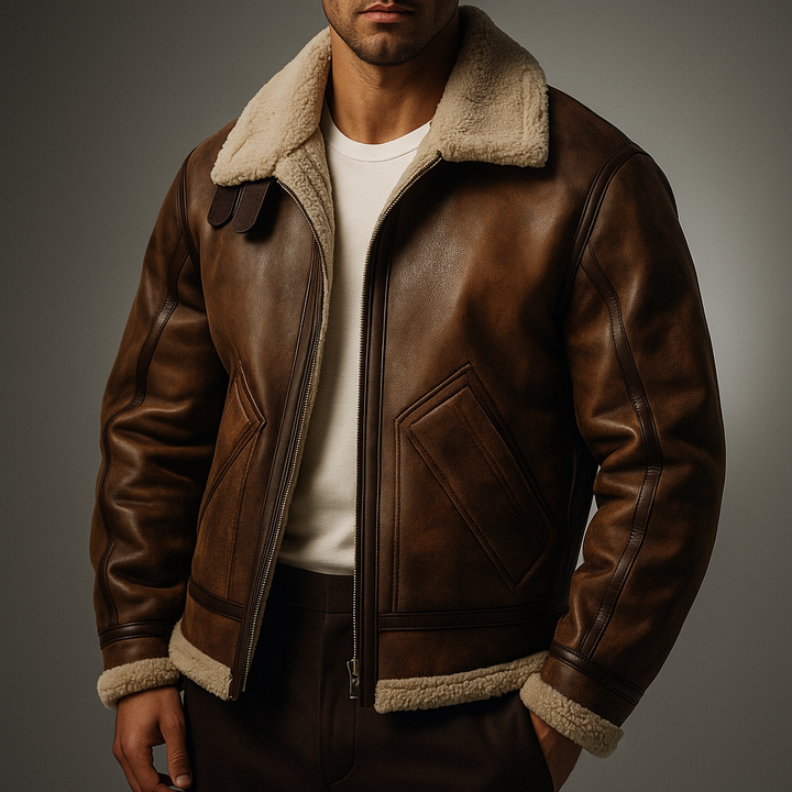 Martin Mitchell Leather Bomber