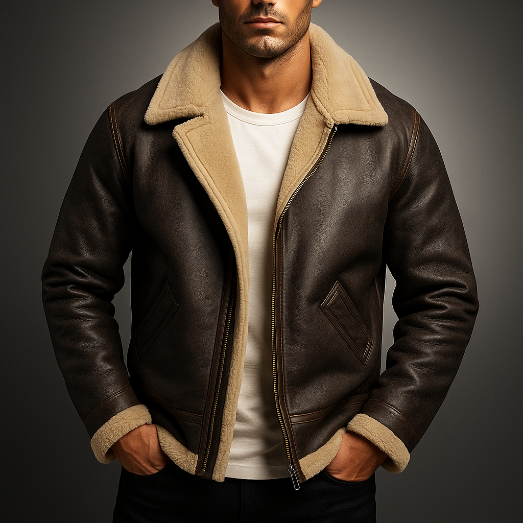 Martin Mitchell Leather Bomber