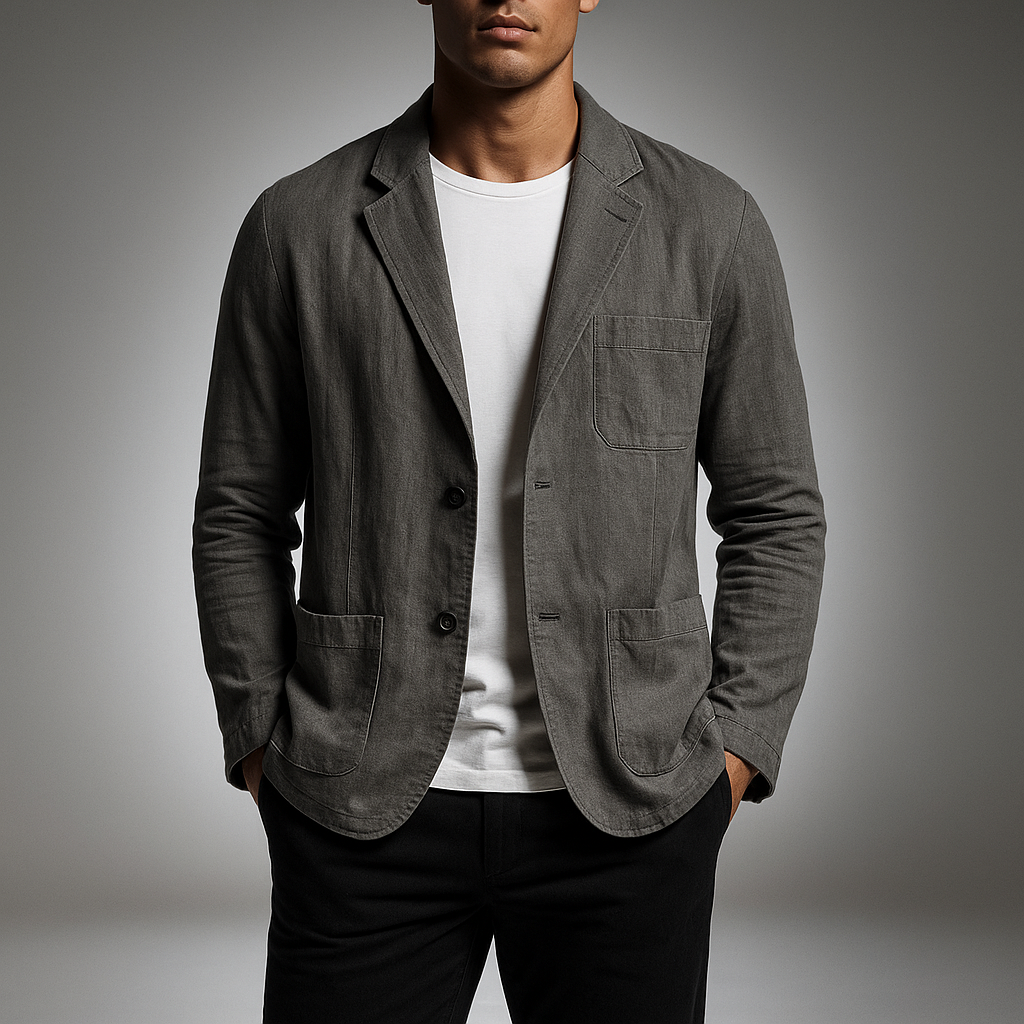 Wellington Cotton-Linen Blazer