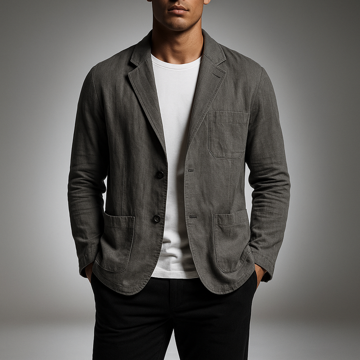 Wellington Cotton-Linen Blazer