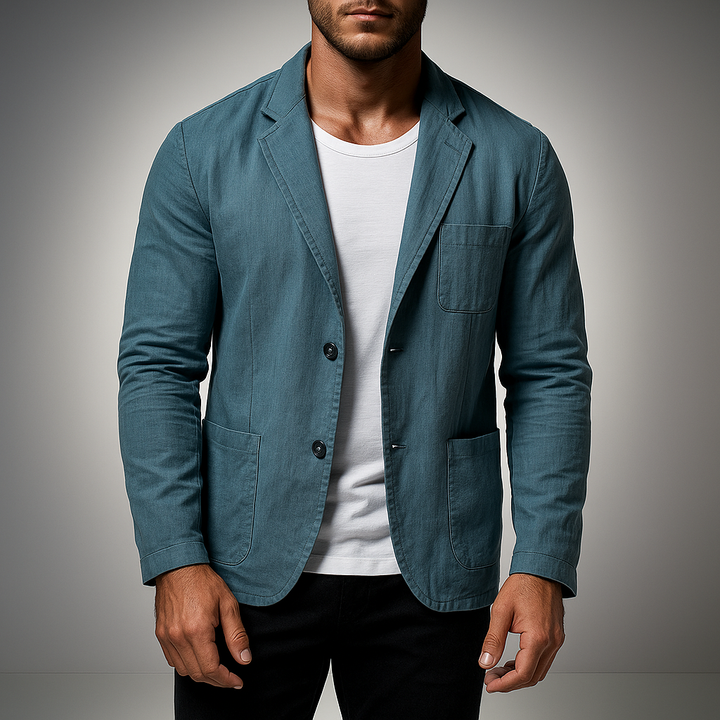 Wellington Cotton-Linen Blazer