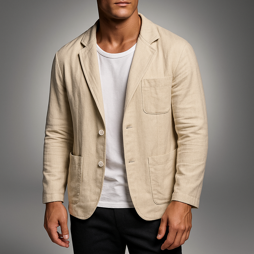 Wellington Cotton-Linen Blazer