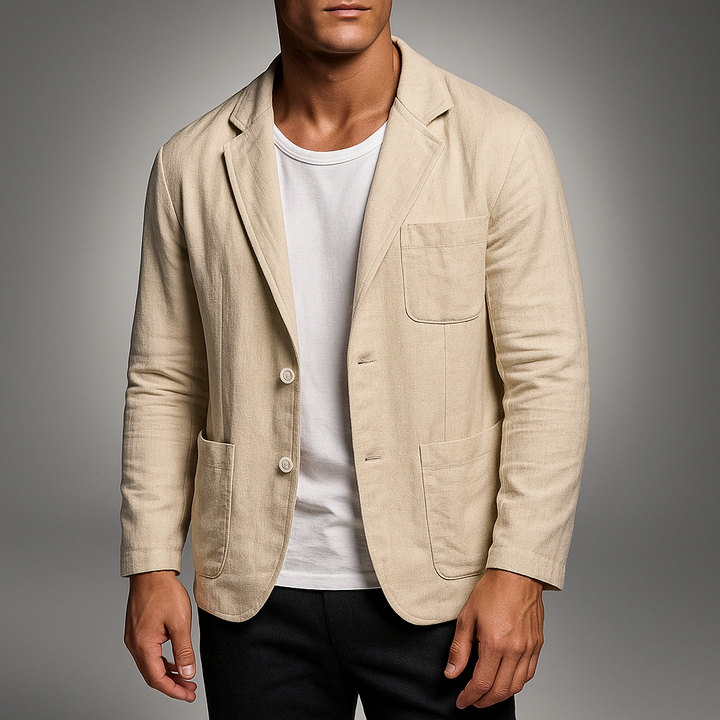 Wellington Cotton-Linen Blazer