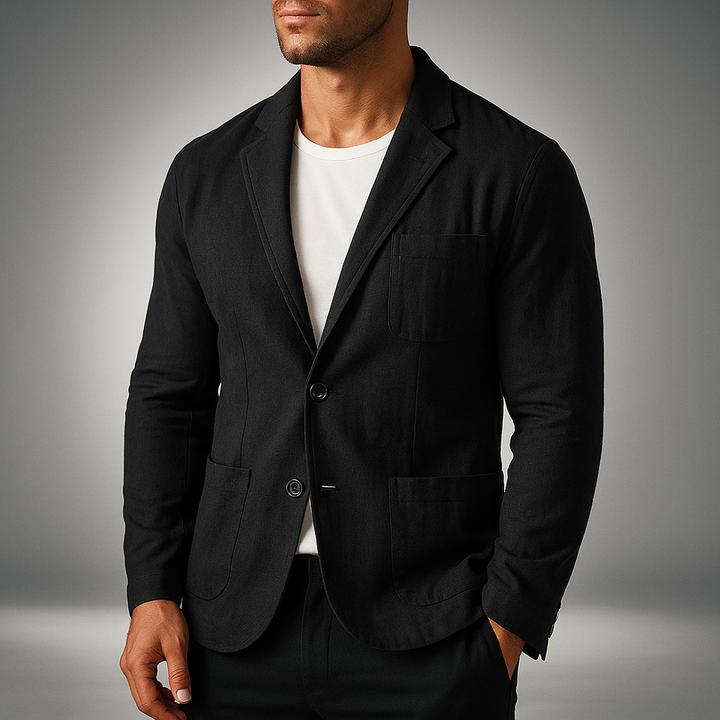 Wellington Cotton-Linen Blazer