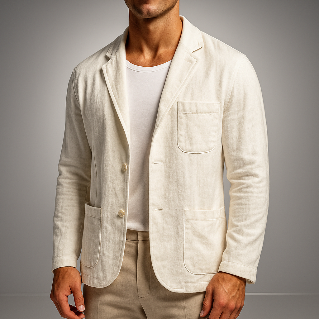 Wellington Cotton-Linen Blazer