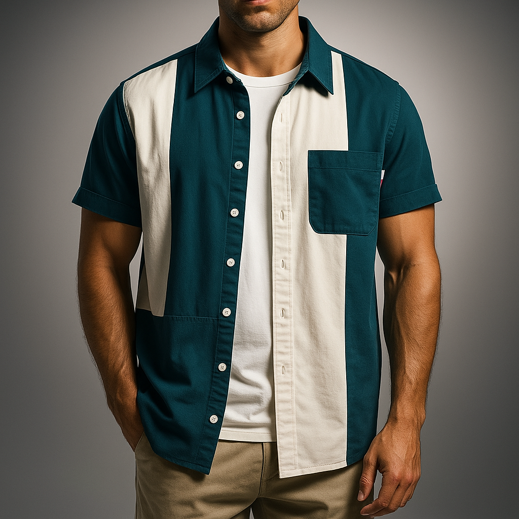 Larkspur Panel Pop Shirt