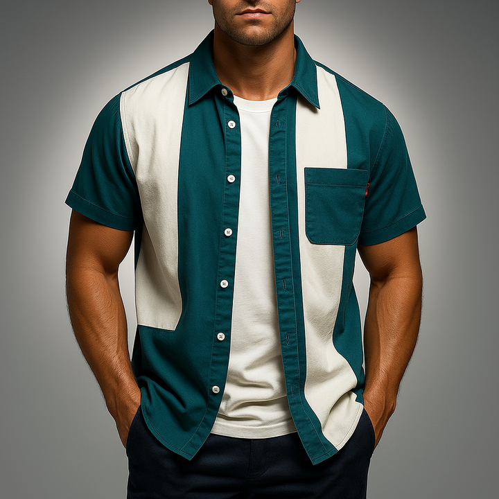 Larkspur Panel Pop Shirt