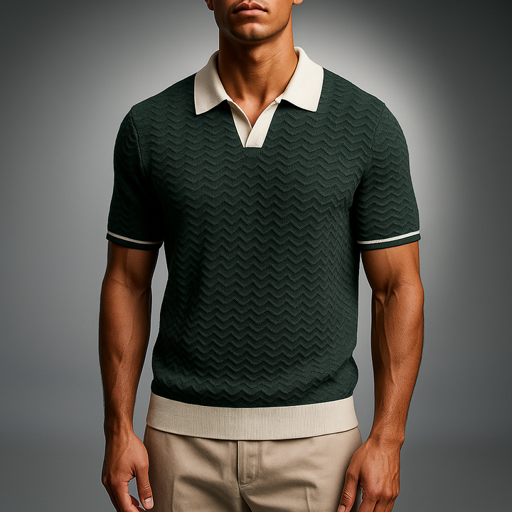 De Luca Weave Polo Shirt
