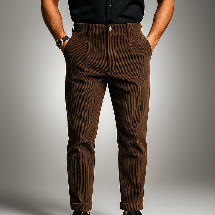 Visconti Corduroy Straight Leg Pant