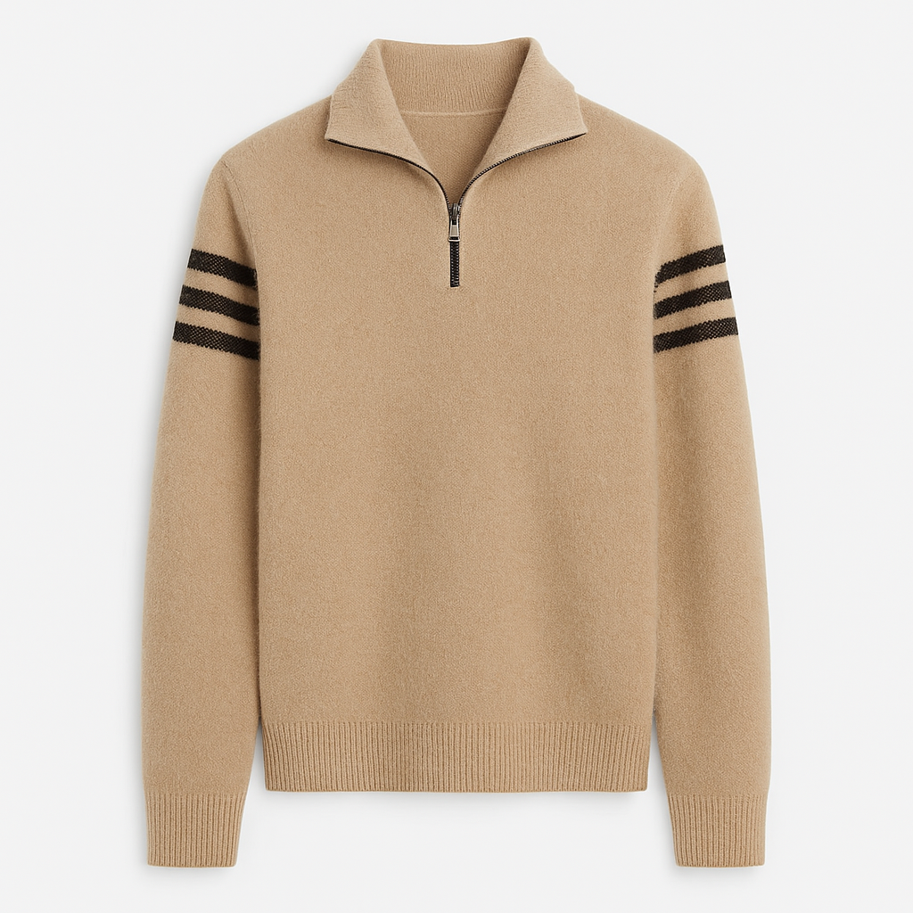 Nolan Brushed-Knit Quarter Zip