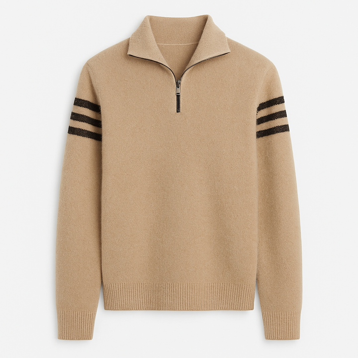 Nolan Brushed-Knit Quarter Zip