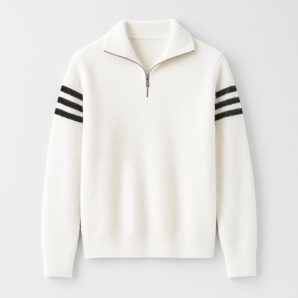 Nolan Brushed-Knit Quarter Zip