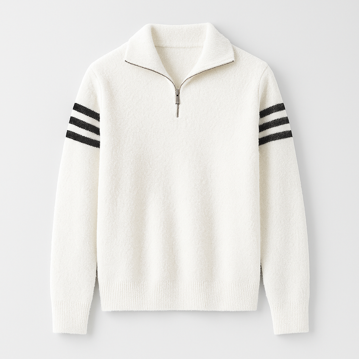 Nolan Brushed-Knit Quarter Zip