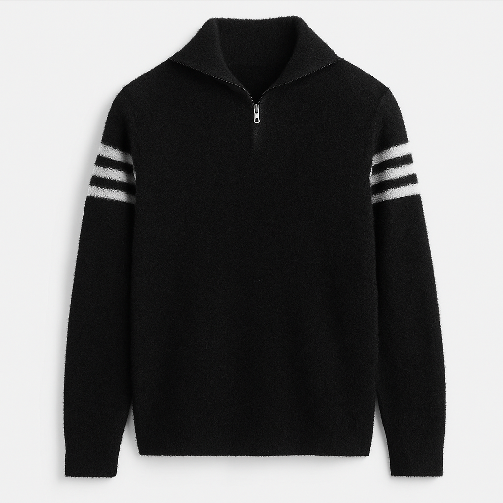 Nolan Brushed-Knit Quarter Zip