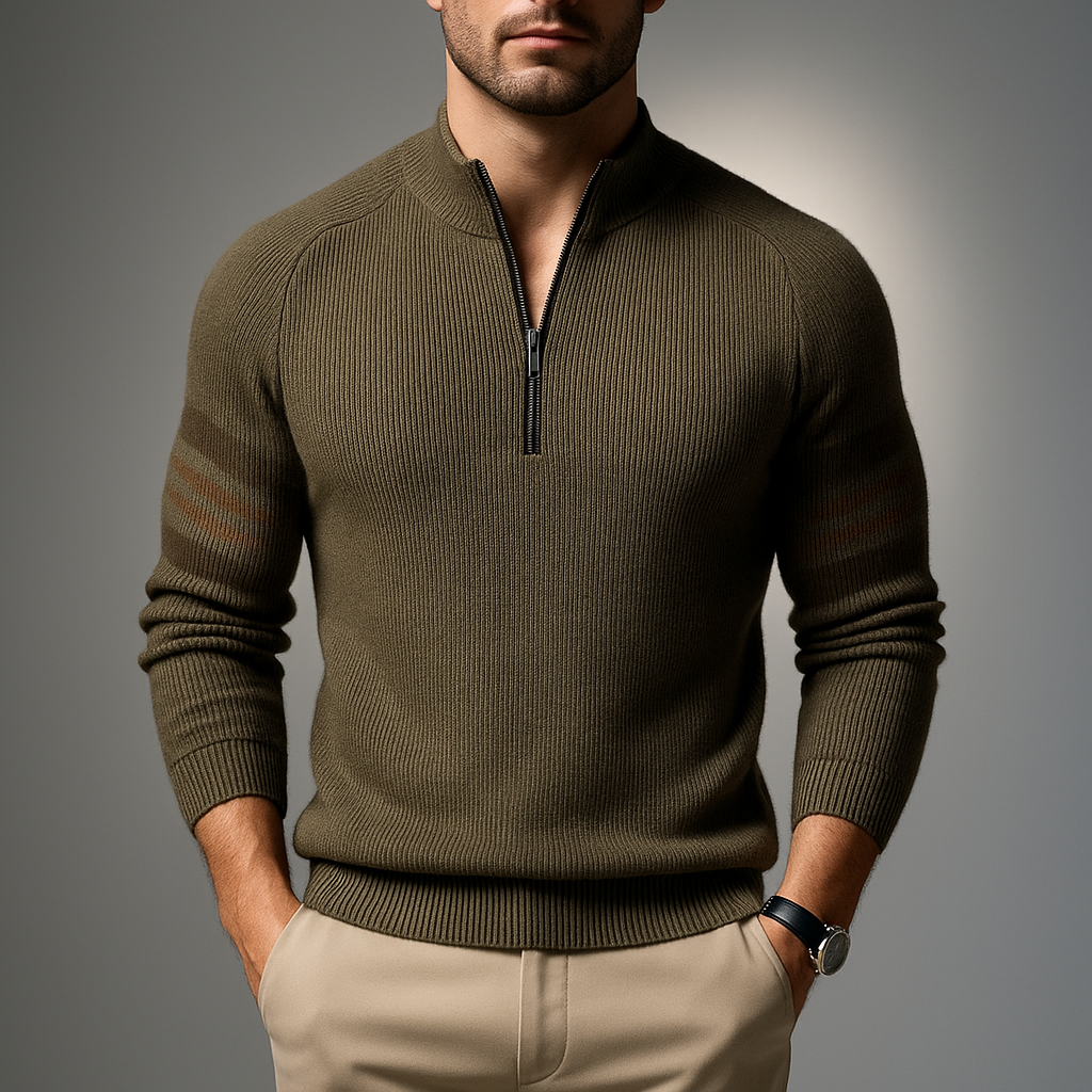 Brentley Quarter Zip Sweater