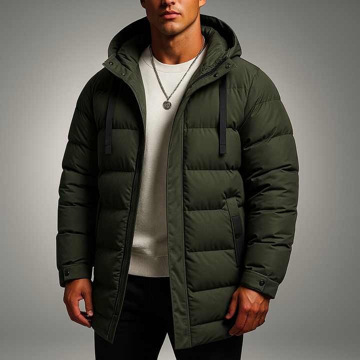 Caprera Hooded Longline Down Coat