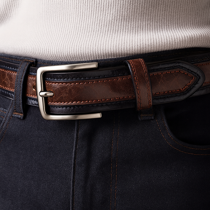 Yorkford Contrast-Panel Belt