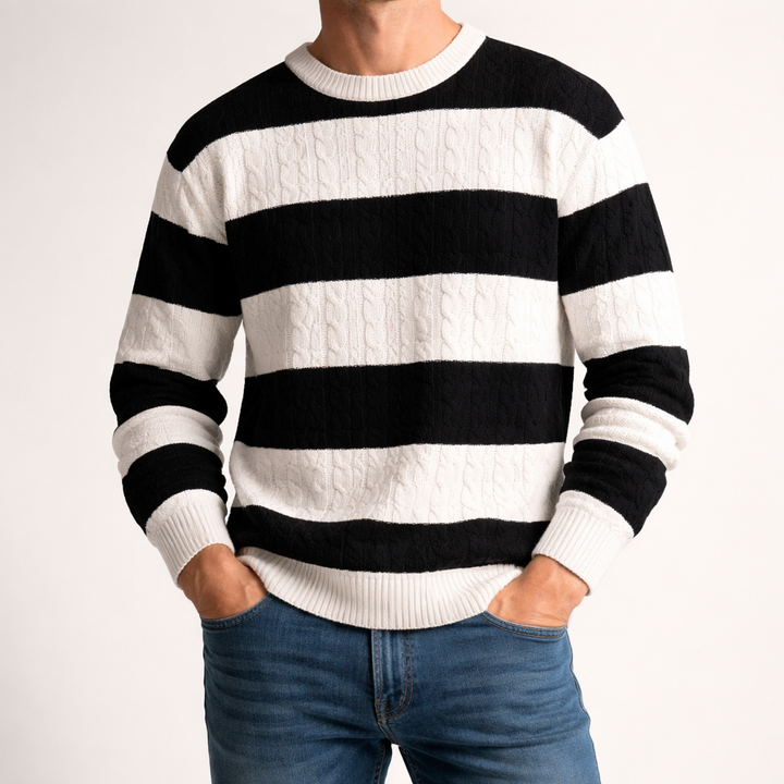 Harrison Chevron-Knit Sweater