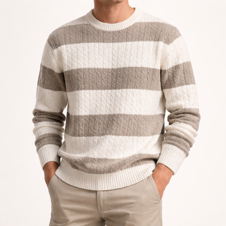Harrison Chevron-Knit Sweater