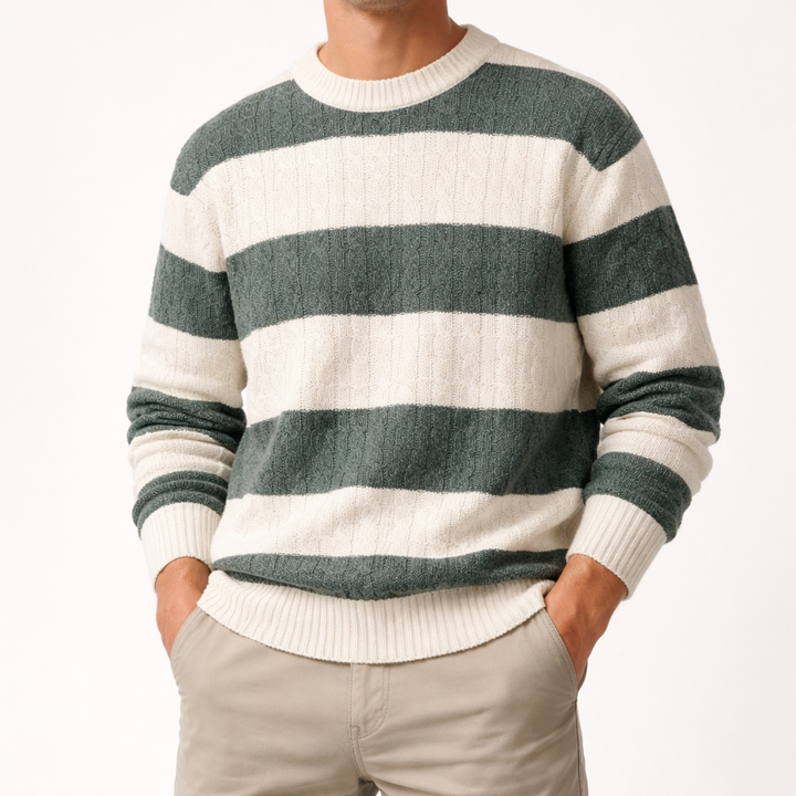 Harrison Chevron-Knit Sweater