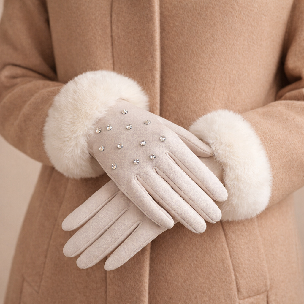 Valeria Fur Gloves