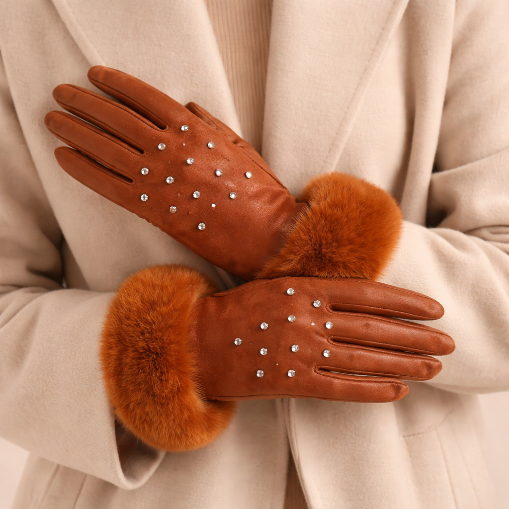 Valeria Fur Gloves