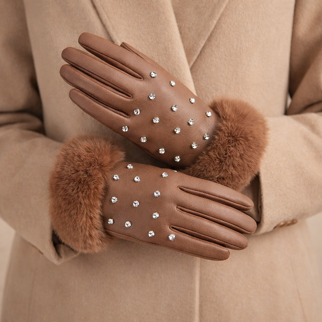 Valeria Fur Gloves