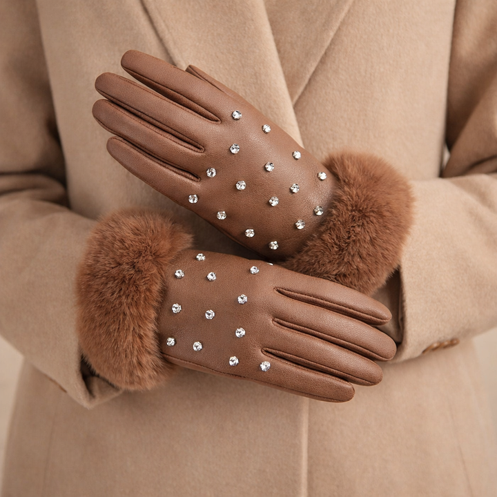 Valeria Fur Gloves