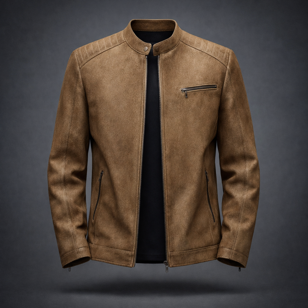 Vercelli Suede Moto Jacket