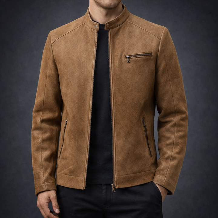 Vercelli Suede Moto Jacket