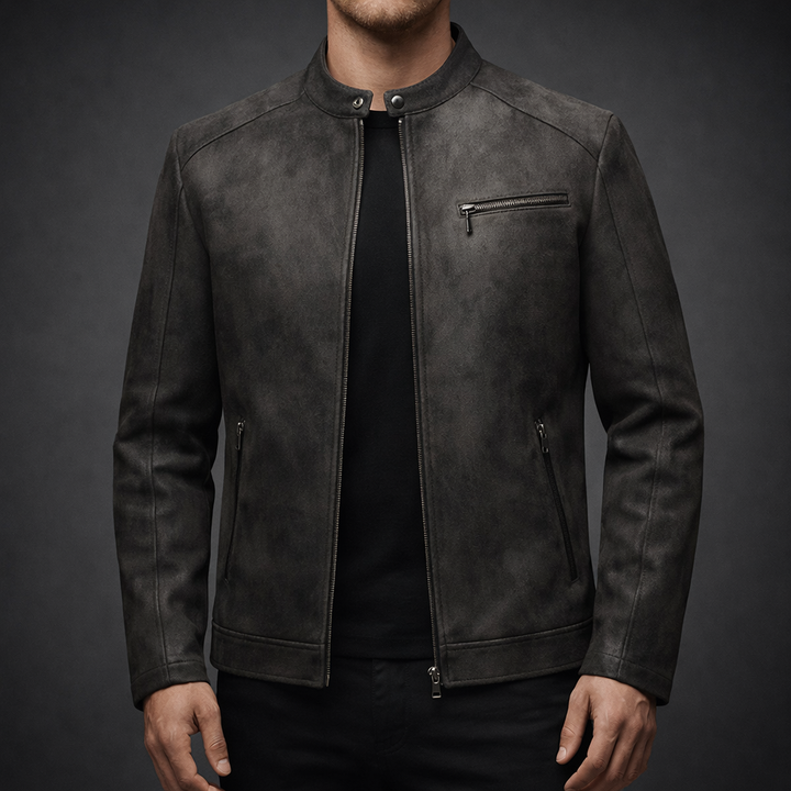 Vercelli Suede Moto Jacket