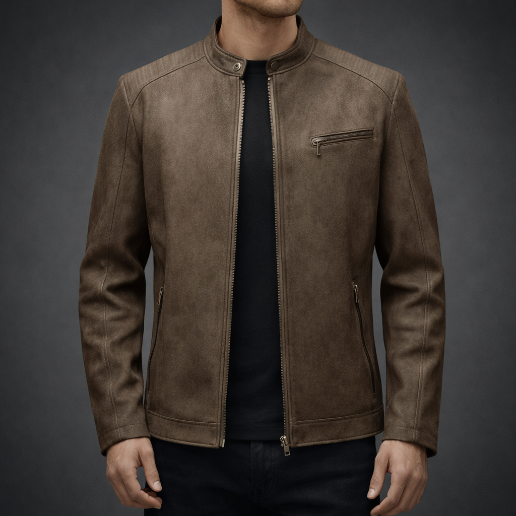 Vercelli Suede Moto Jacket