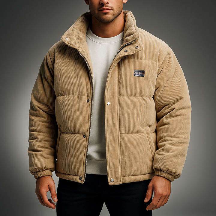 Galliano Corduroy Puffer Jacket