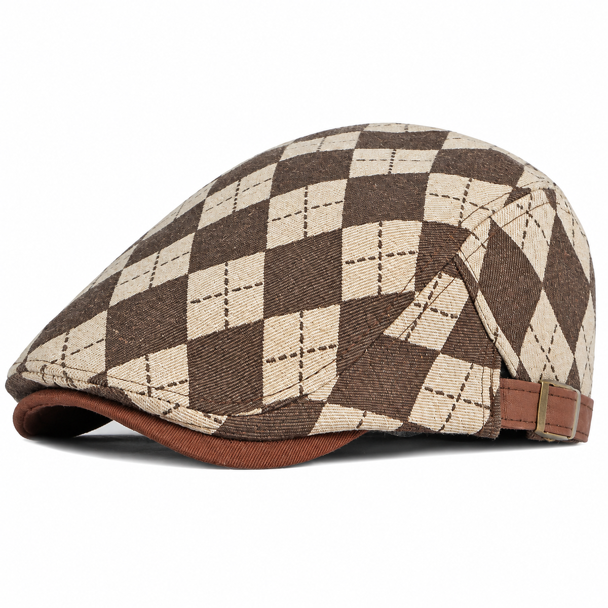 Richard Plaid Argyle Flat Cap