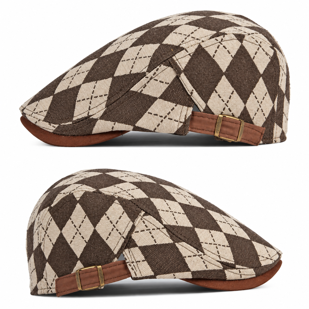 Richard Plaid Argyle Flat Cap