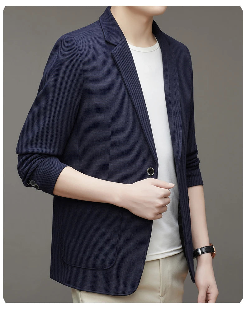 Roland's - Waffle Knit Breathable Blazer