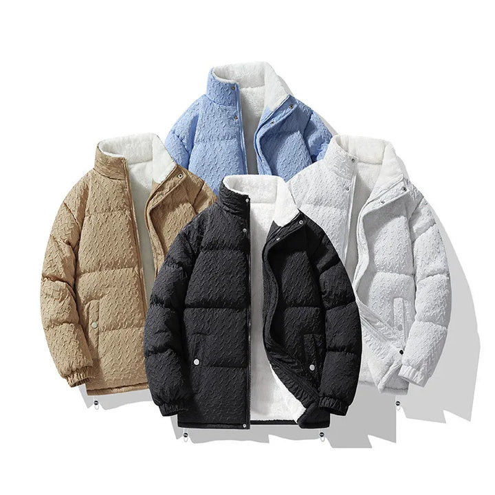 Duvall Chevron-Quilt Puffer Coat