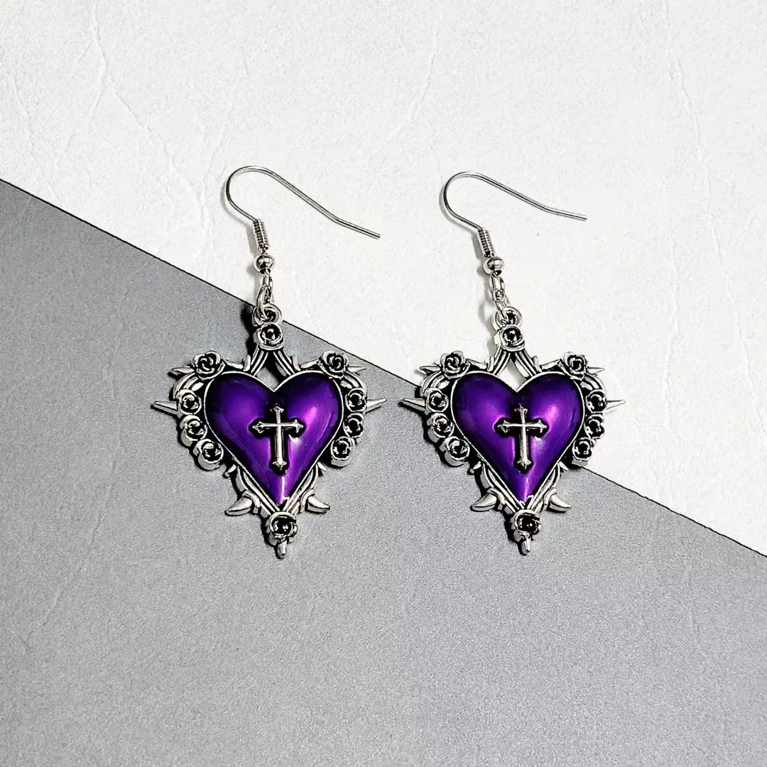 Elytra Heart Earrings