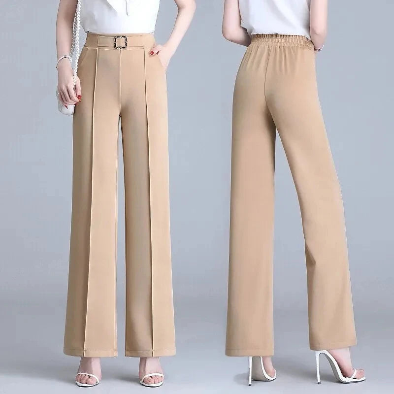 Marielle Pleated Wide-Leg Pant