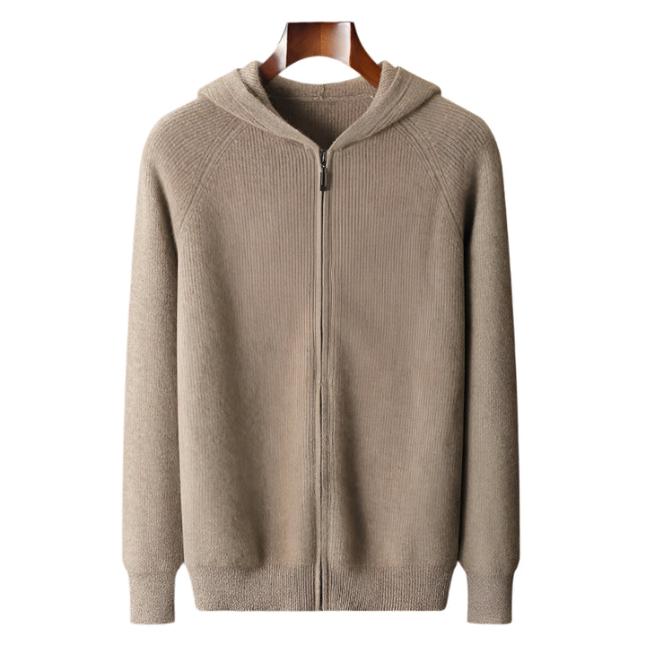 Montavero Merino Wool Zip-Up Sweater
