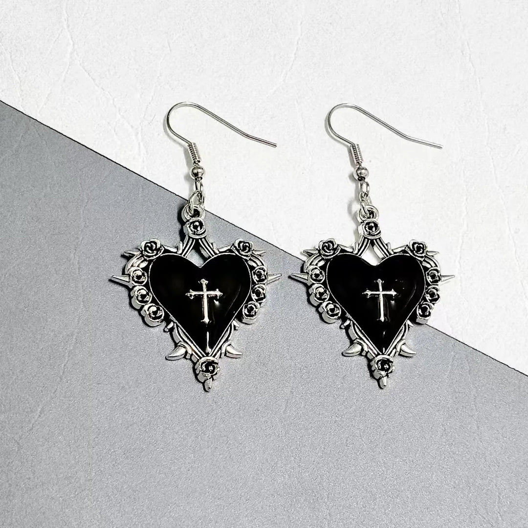 Elytra Heart Earrings
