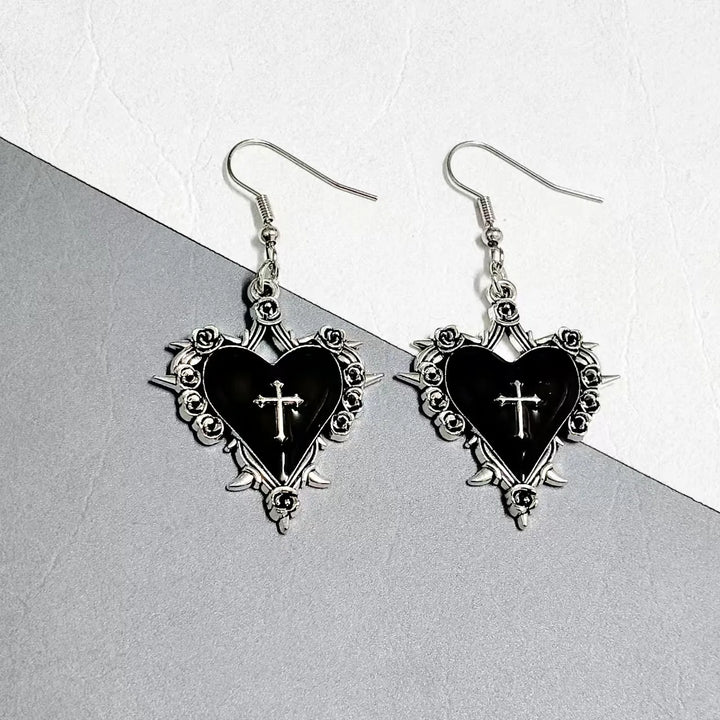Elytra Heart Earrings